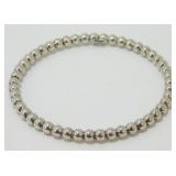 Sterling Connected Ball Bangle Bracelet - 8",