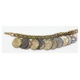 Vintage Coin Charm / Your Lucky Day Bracelet