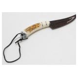 4" Fixed Blade Knife - Overall 8-1/2", has Faux