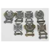7 Sterling U.S. Army Marksman Medals