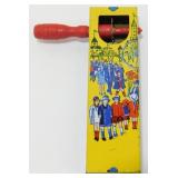 Pat. 1928 Kirchhof Tin Noisemaker with Carnival
