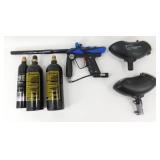 * Paintball Marker Gun, 2 Hoppers and 3 Cylinders