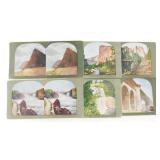 (6) Vintage Stereoview Cards: Rock of Gibraltar,