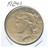 1924-S Peace Silver Dollar