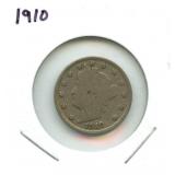 1910 Liberty "V" Nickel