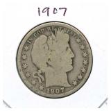 1907 Barber Half Dollar