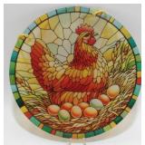 Hen on Eggs Suncatcher