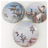 * Danbury Mint Collector Plates - 3 Ducks Taking
