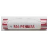 Roll of 50 Uncirculated 2009-D Lincoln Presidency