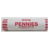 Roll of 50 Uncirculated 2012-D Lincoln Shield