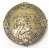 7th Calvary Rough Riders Brass Belt Buckle