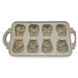 1984 Cast Iron John Wright Teddy Bear Mold Baking