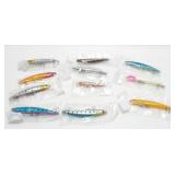 11 Fishing Bait Lures - 4-1/2" Long, All New
