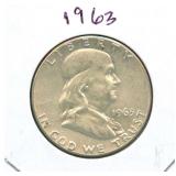 1963 Franklin Silver Half Dollar