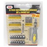 57-Piece Ratcheting Screwdriver Bit and Socket