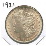 1921 Morgan Silver Dollar