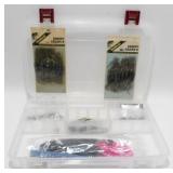 Plano Tackle Box w/ Worms, Hooks, Lures