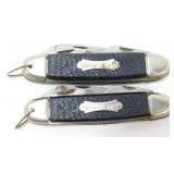2 Vintage Campers Knives - Marked Republic of