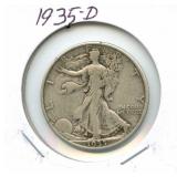 1935-D Walking Liberty Silver Half Dollar