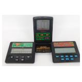 3 Vintage Handheld Poker Video Games