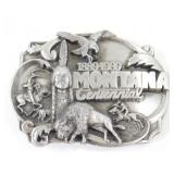 1987 Montana Centennial 1889-1989 Pewter Belt