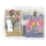 * Lot of 100 New Paper Gift Bags with Handle - 50