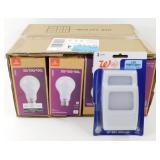 ** 12-pk of New Globe 3-Way Light Bulbs & 2-pk