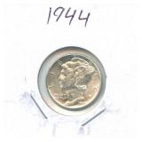 1944 Mercury Silver Dime