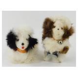 Pair of Real Fur Dogs - Marked 5865