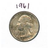 1961 Washington Silver Quarter