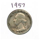 1957 Washington Silver Quarter