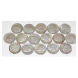 16 Roosevelt Silver Dimes