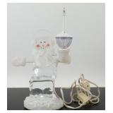 * Bubble Light Snowman Christmas Lamp