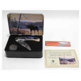 Les Kouba Wildlife Series Pocket Knife in Tin -