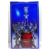 * Lead Crystal Wine Set. Excellent Condition