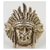 Sterling Indian Head Ring