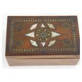 Antique Inlaid Box - Marquetry Technique, 4 ?ï¿½ x