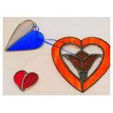* Vintage Stained Glass Hearts
