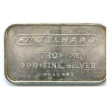 Engelhard 1 oz Silver Bar - .999 Fine Silver