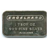 Engelhard 1 oz Silver Bar - .999 Fine Silver