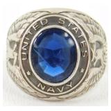 Vintage U.S. Navy Ring (Sterling?)