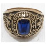 10k Gold High School Ring - Very Nice, 6.87