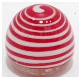 * Vintage Red Swirl Paperweight - Nice