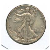 1945-D Walking Liberty Silver Half Dollar