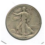 1945-D Walking Liberty Silver Half Dollar