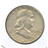 1952 Franklin Silver Half Dollar