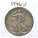 1946-S Walking Liberty Silver Half Dollar