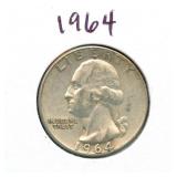 1964 Washington Silver Quarter