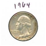 1964 Washington Silver Quarter
