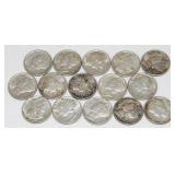 15 Mercury Silver Dimes